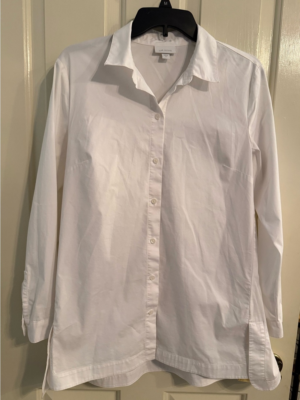 NWOT J. Jill Classic White Button-Down Shirt SIZE M